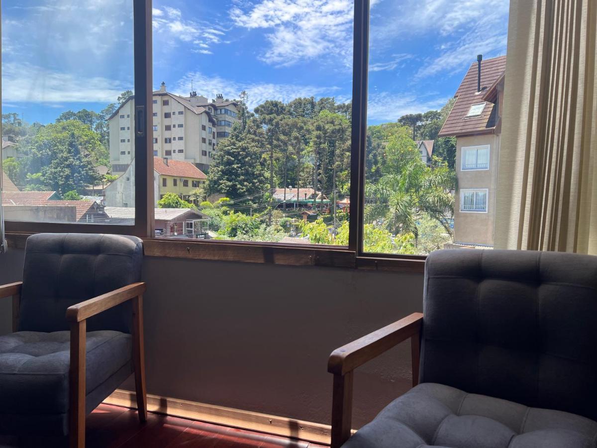 Ferienwohnung Amplo Apartamento A 200M Da Rua Coberta Gramado Exterior foto